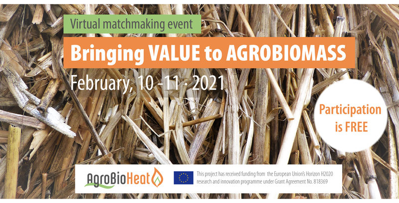 Virtual matchmaking event: «Bringing VALUE to AGROBIOMASS»