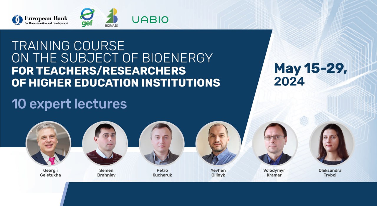 Training Course on the Subject of Bioenergy
for Teachers/Researchers of Higher Education Institutions