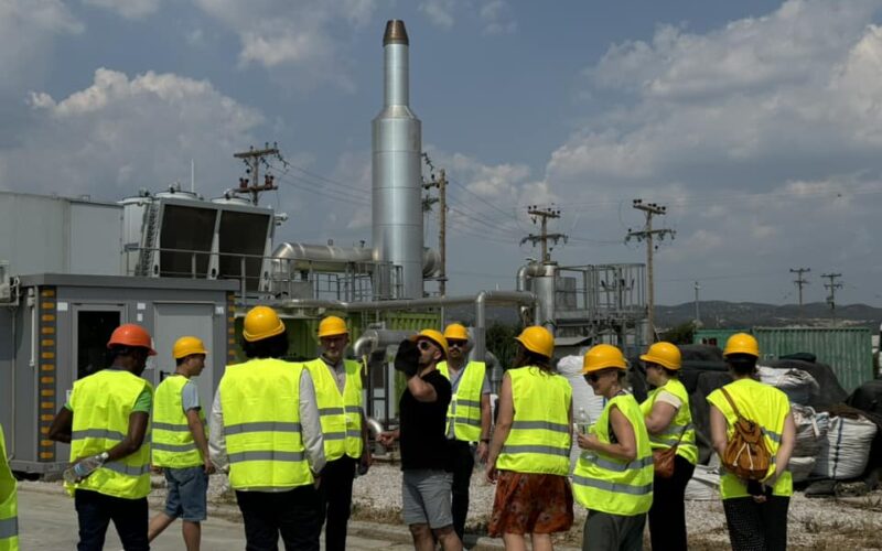 The UABIO team visited the Lagada S.A. biogas plant in Greece within the EU Biomethaverse project