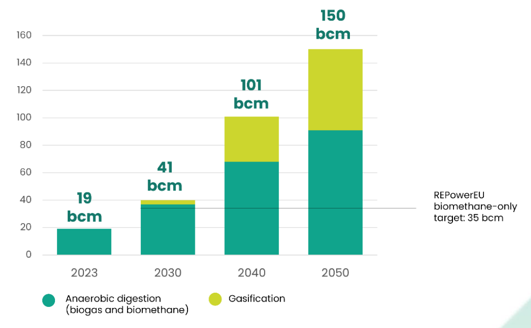 Potential of biogas and
biomethane production in
Europe