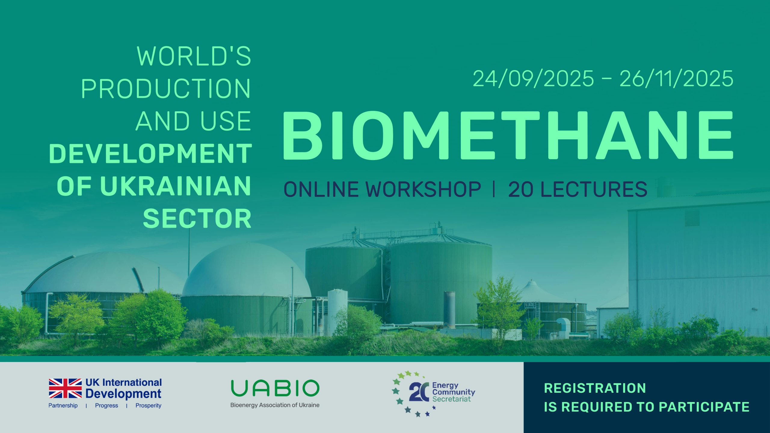 Online training on biomethane production in Ukraine and worldwide