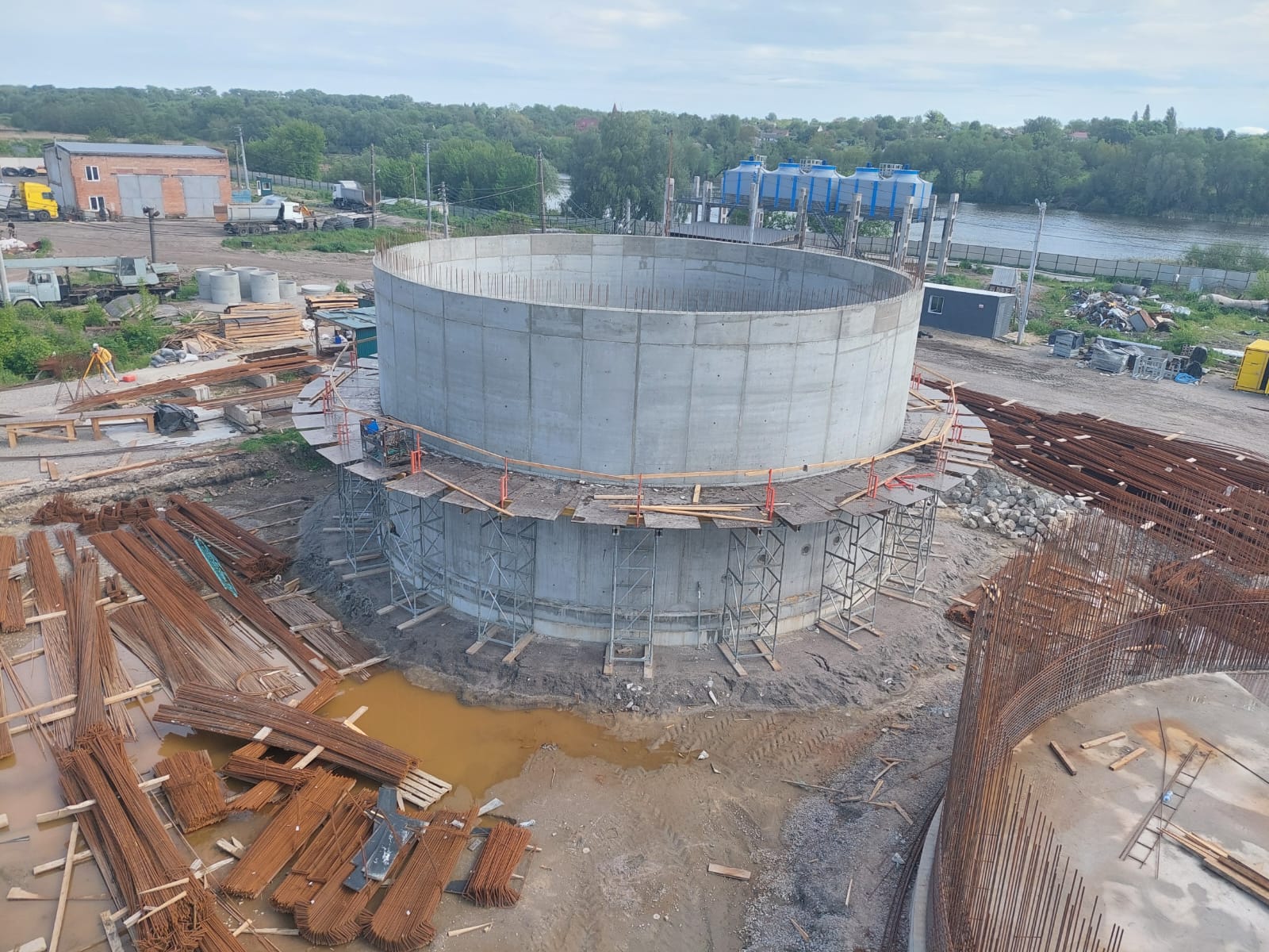 Фундамент біогазового заводу у Фастівському районі, Київської області, що збудувала компанія ІБК Девелопмент