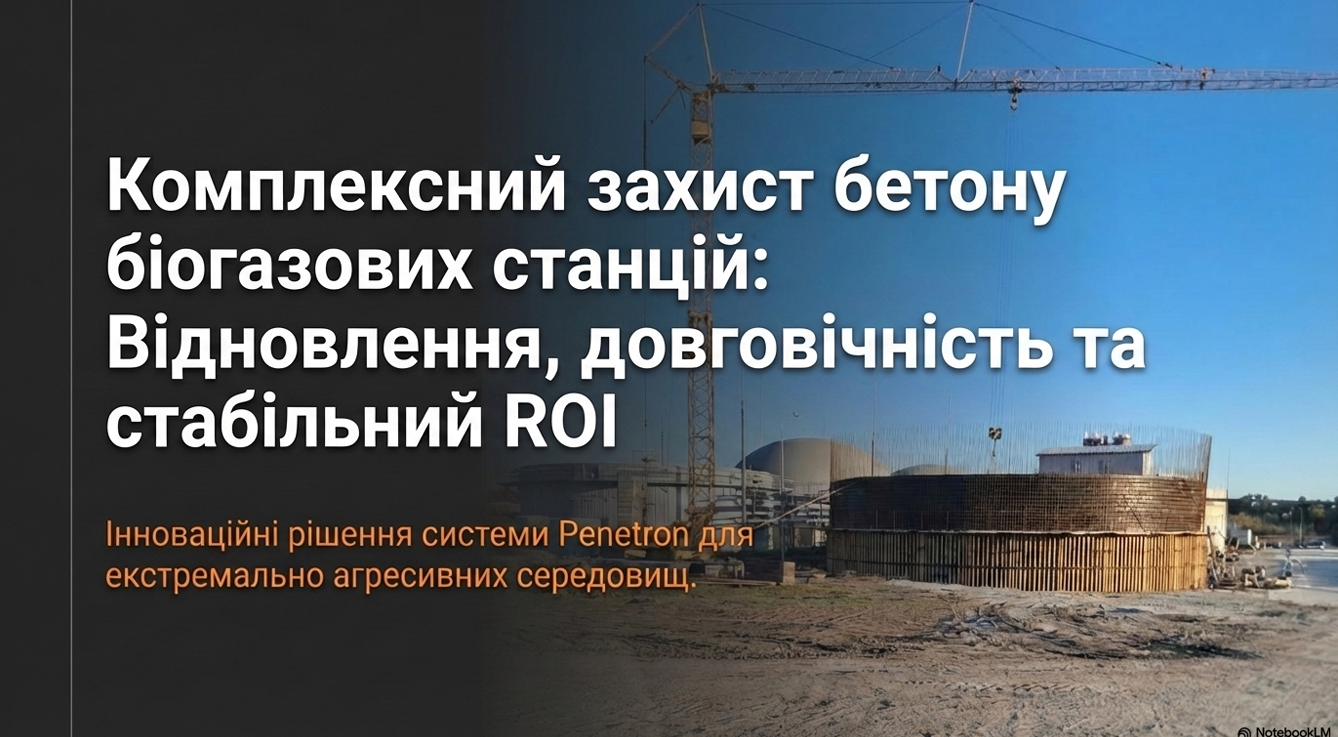 Передчасне старіння бетону: неминучість чи помилка при виборі технологій захисту — досвід Пенетрон Україна
