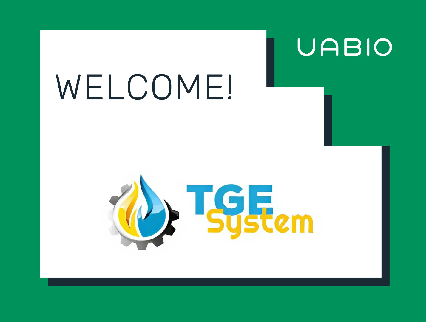Welcome to the UABIO team new member —  TGE System LLC